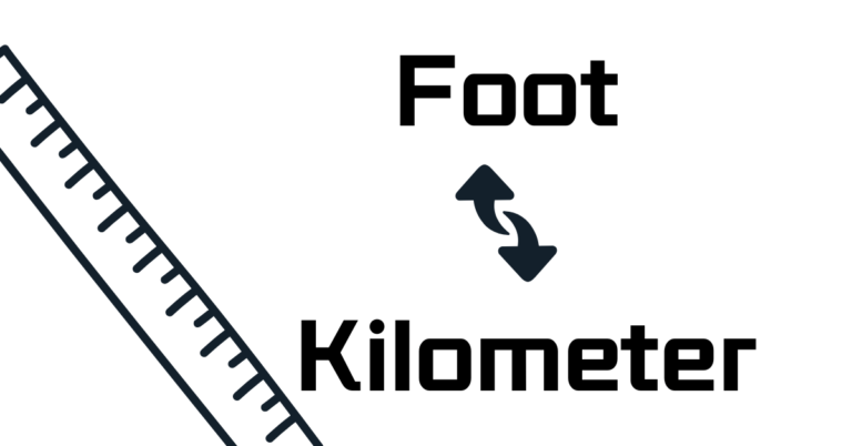 convert ft to km, foot to kilometer