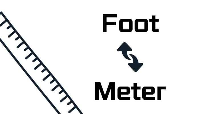 convert ft to m, foot to meter