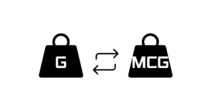 convert g to mcg, gram to microgram