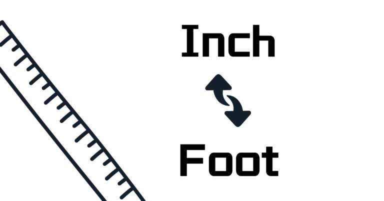 convert in to ft, inch to foot