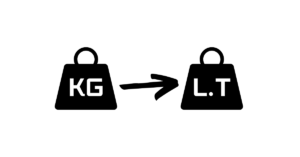 convert kg to l.t, kilogram to long ton