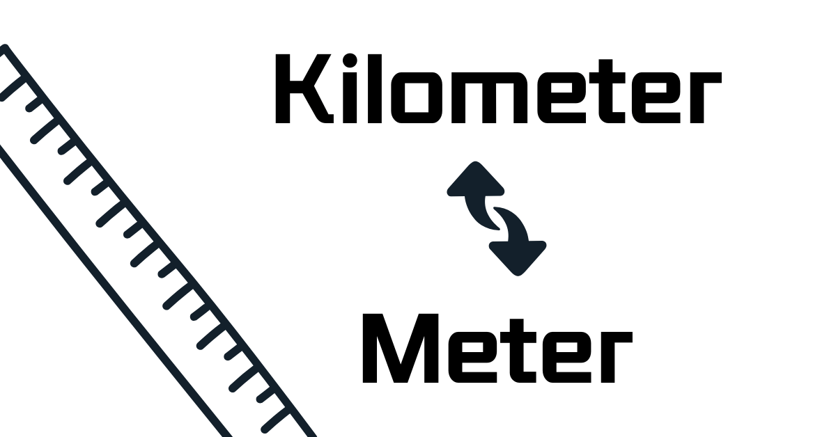 convert km to m, kilometer to meter