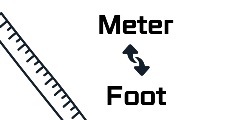 convert m to ft, meter to foot