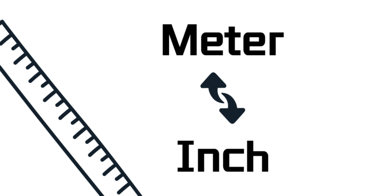 convert m to in, meter to inch